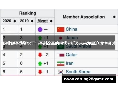 职业联赛薪资水平与赛制改革的现状分析及未来发展迫切性探讨